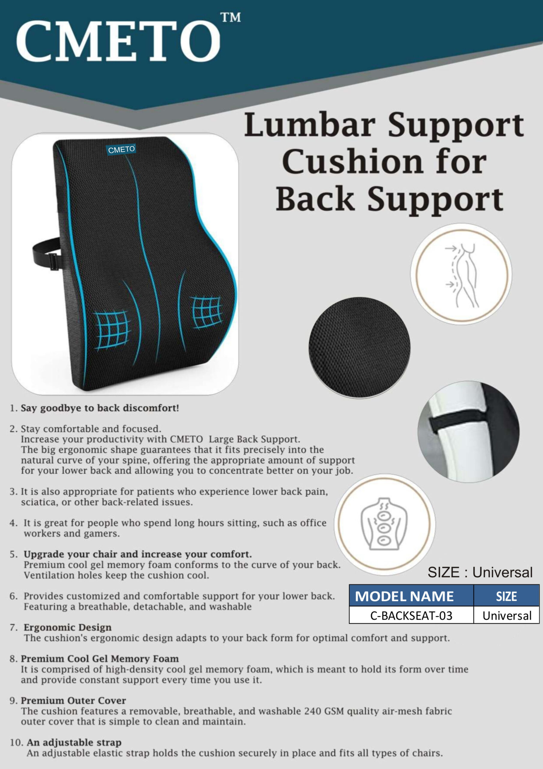 Lumbar Support Cushion