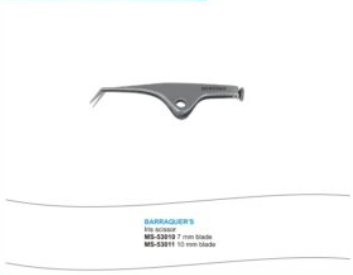 Barraquer’s Iris Scissor
