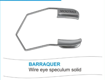 Barraquer Wire Speculum Solid Blade
