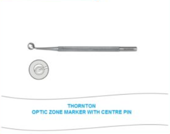 Thornton Optic Zone Marker With Center Pin